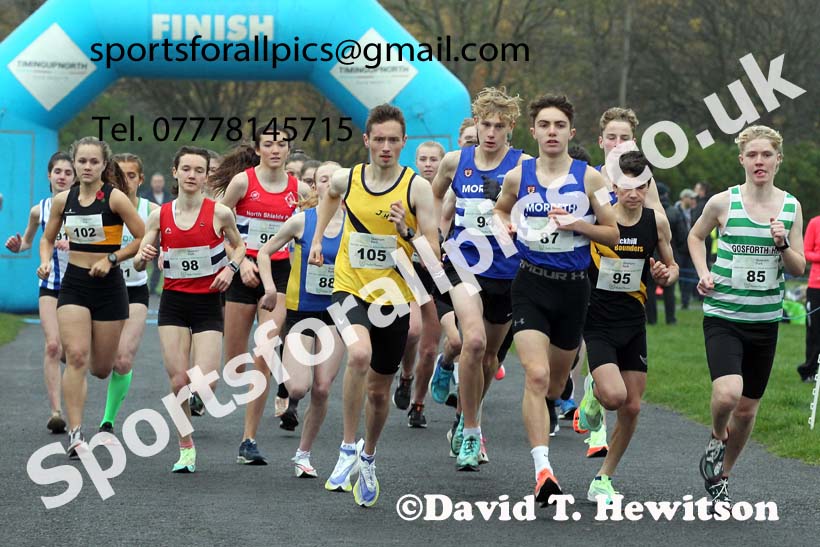 Mens and Womens under-17s 2021 Heaton Memorial Road Races, Town Moor, Newcastle. Photo: David T. Hewitson/Sports for All Pics